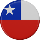 Chile Flag Circle 3D